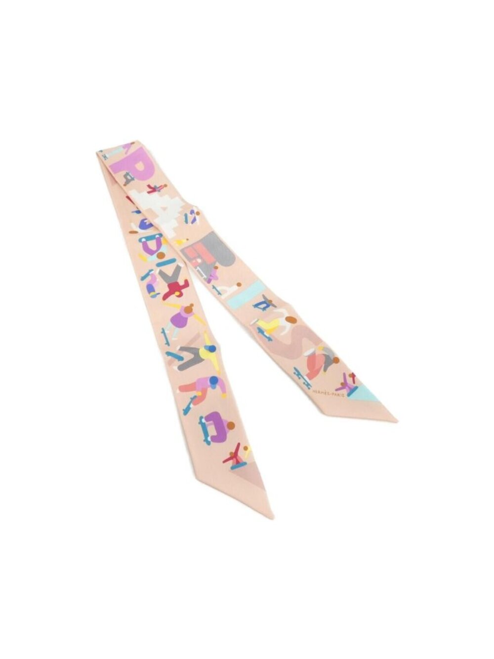 Hermes Figures Libres Twilly Scarf